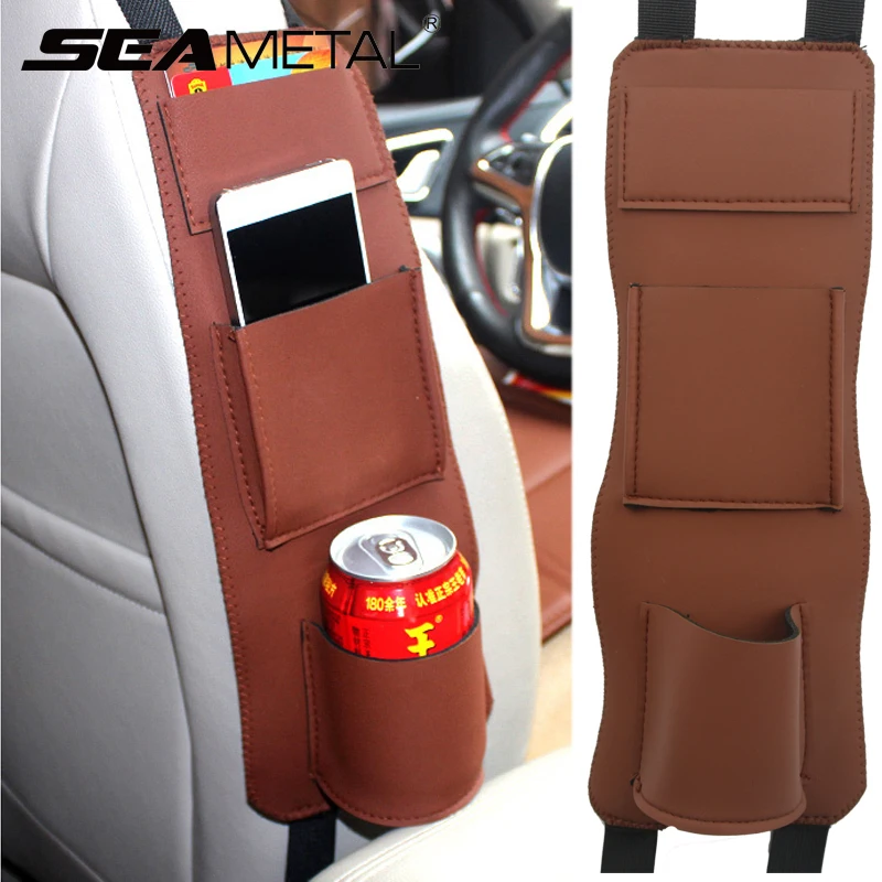 

Car Seat Side Bag Organizer Side Seat Holder Storage Bag Hanger Auto Travel Multifunction Box Pouch Accessories Stowing Tidying