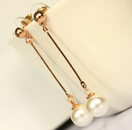 2017 14 Carat Gold Color Plating Pearl Earrings For Women Tel 2017 14 Carat Gold Color Plating Pearl Earrings For Women Tel Stud Female