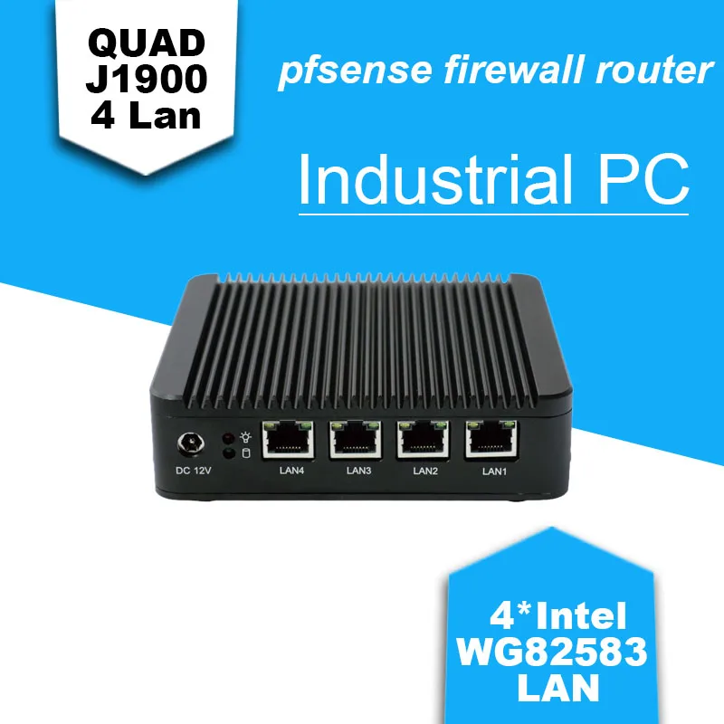 Mini PC J1900 with 4 LAN port, using pfsense as small router, firewall, fanless PC no noise, Low power design 10W