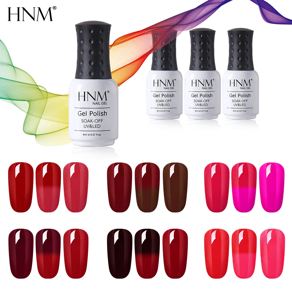 HNM 8ML UV Gel Nail Polish Hot Sale Color Paint Gellak Soak Off Semi