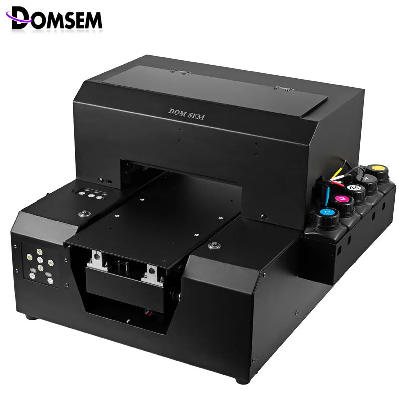 Стеклянный металлический УФ принтер DOMSEM Размер A4 планшетный 3D текстурированный