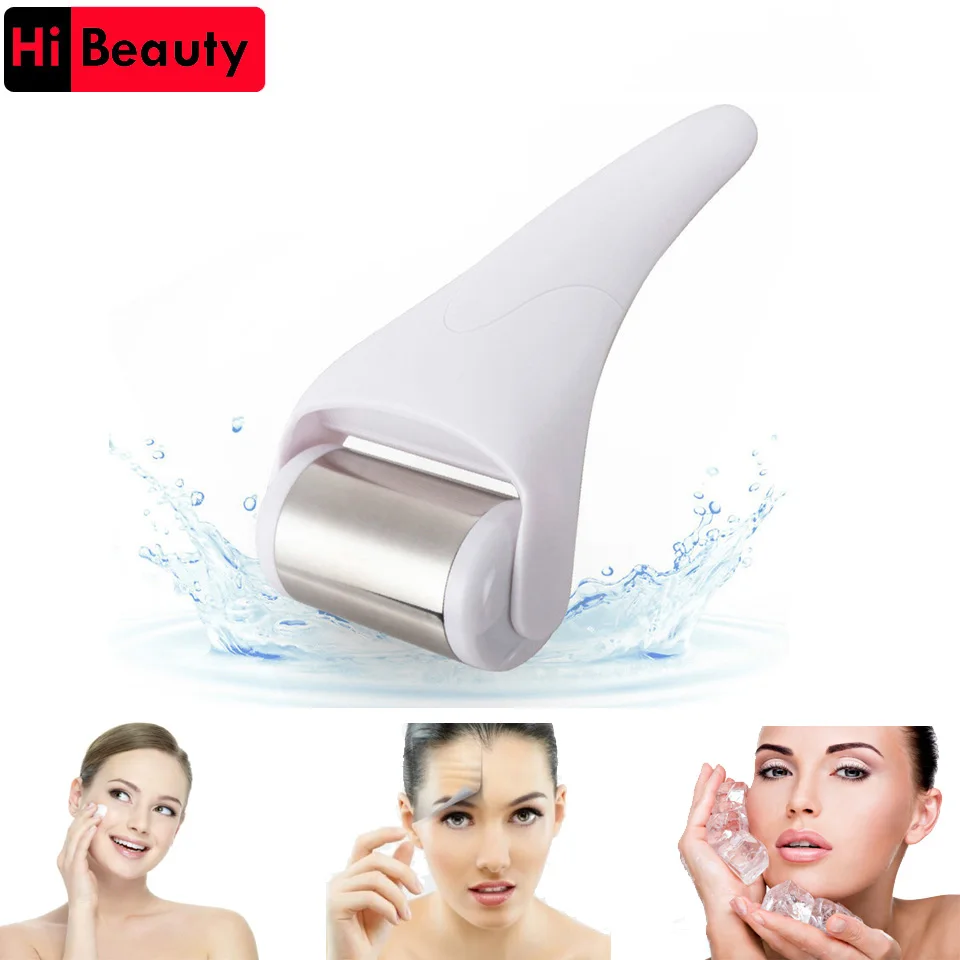 Cold Stainless Cool Ice Roller Face Body Massager Skin Rejuvenation