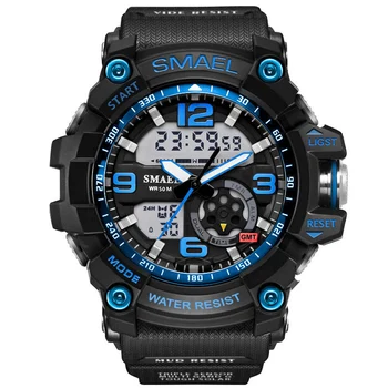 

Brand Men Quartz Digital Watch Men Fashion Sports Watches Relogio Masculino LED Military Waterproof digital Wristwatches G Style