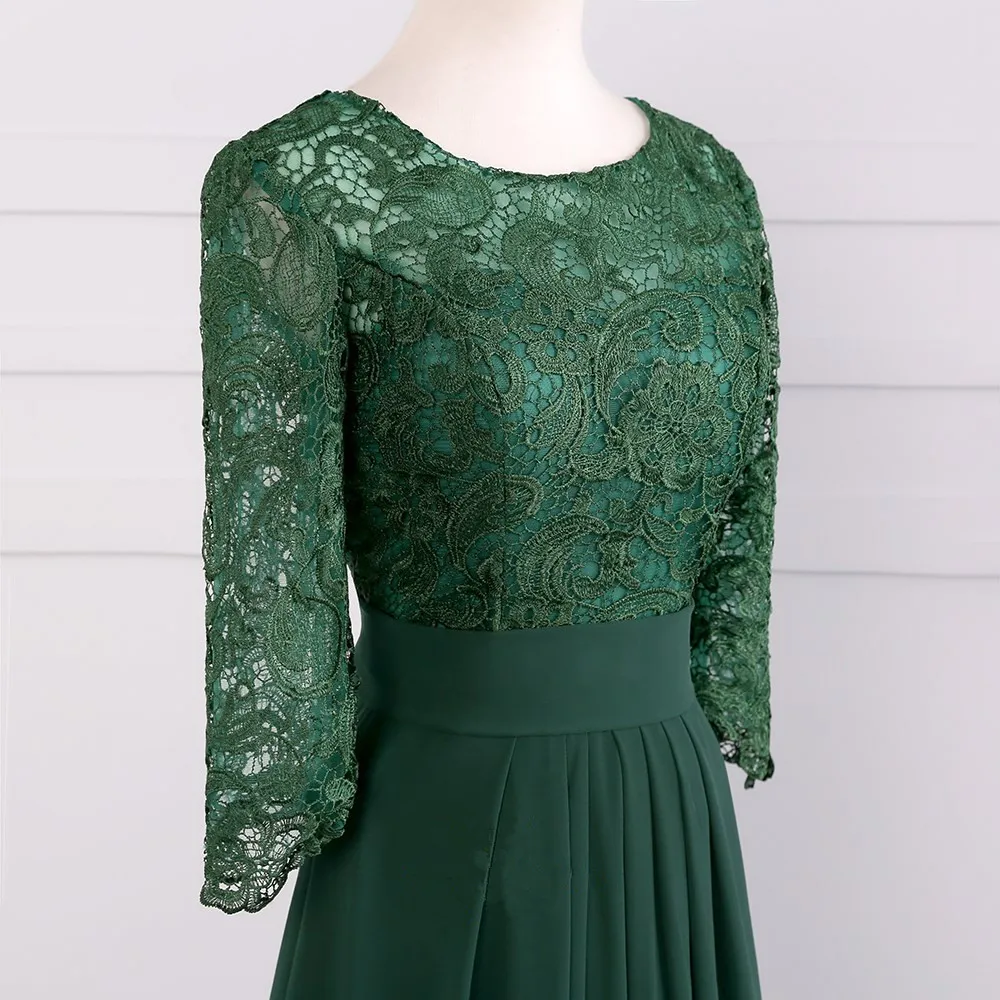0018103_emerald_green_illusion_lace_bodice_34_length_sleeve_floor_length_dress_wm