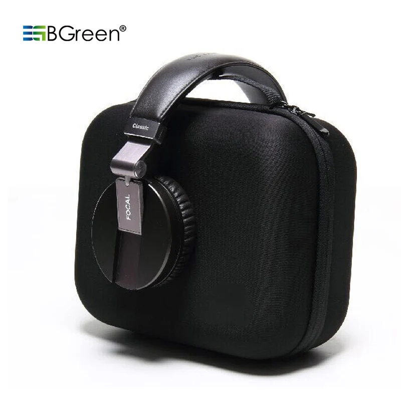 

BGreen Headphone Zipper Box Earphone Earbuds Hard Case Bag USB Cable SD Card Trinket Storage Carrying Pouch EVA Shockproof