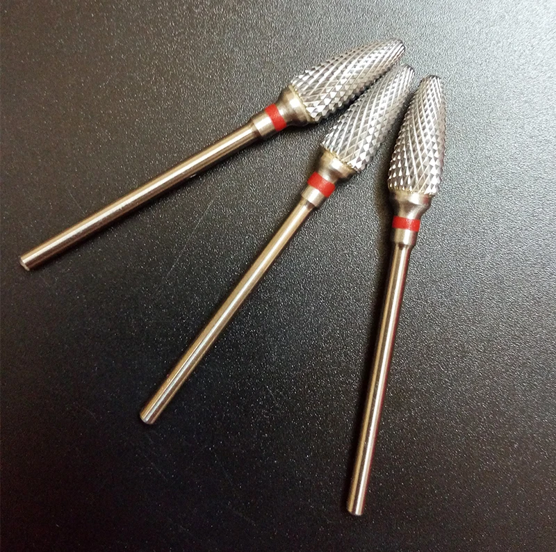 Arquivo de Unha Professional Carbide Profissional Carboneto Unha Broca Bit Fino Topo Elétrica Buffer 602001 Vermelho 10 Pieces3 - 32 7 unha elétrica buffer broca 602001 vermelho