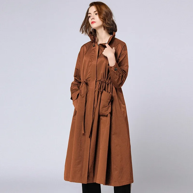 

Anya 2018 Winter Maternity Coats Long Woman Coats Pregnancy Clothes Plus Size Outerwear Zipper Pockets Sashes England Style