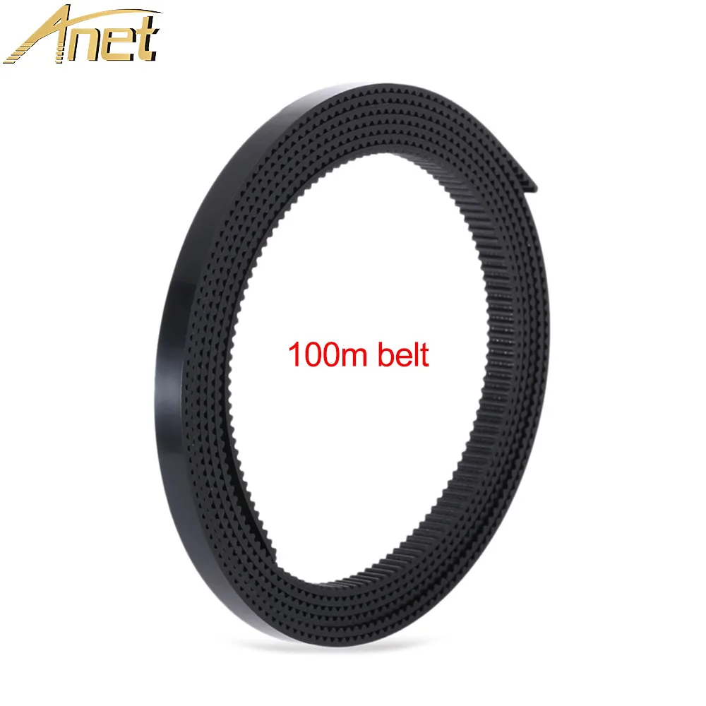 1PC 3d printer parts belt 100m Belt 2mm Pitch 6mm Wide PU Material