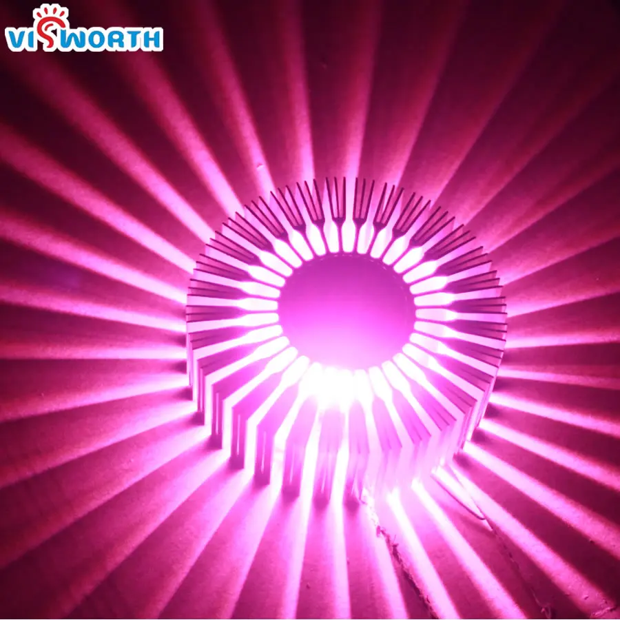  Christmas Sun Flower Aluminium Wall Light Lamps 3W Background Light Ac 110V 220V 240V Corridor Aisl - 32312760410