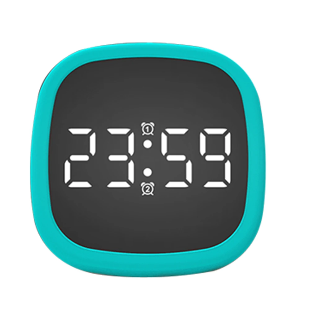 

Houkiper LED Silicone Alarm Clocks Silicone Electronic Table Clock Calendar Perfection Voice Control Snooze Function