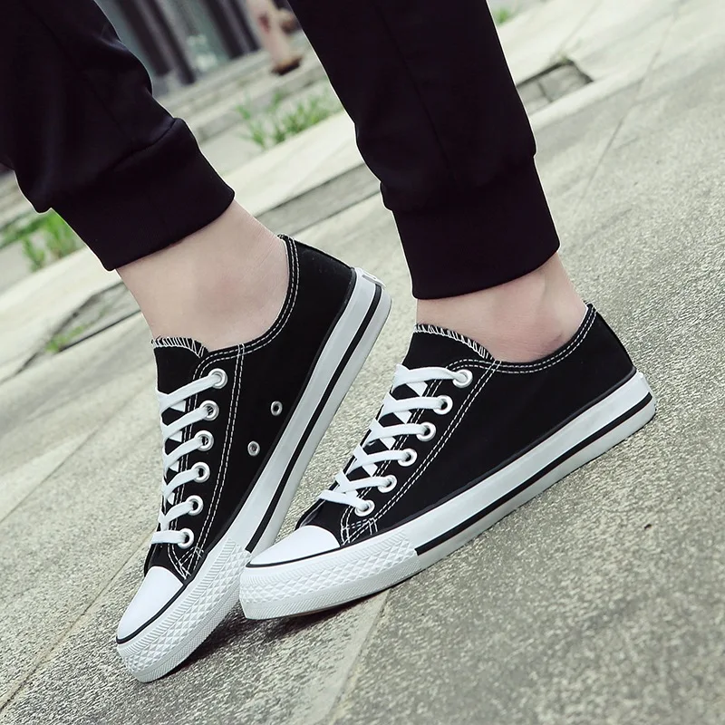 

Spring/Autumn men cconverse shoe Flat with men's shoes Solid Canvas mens shoes custom shoes