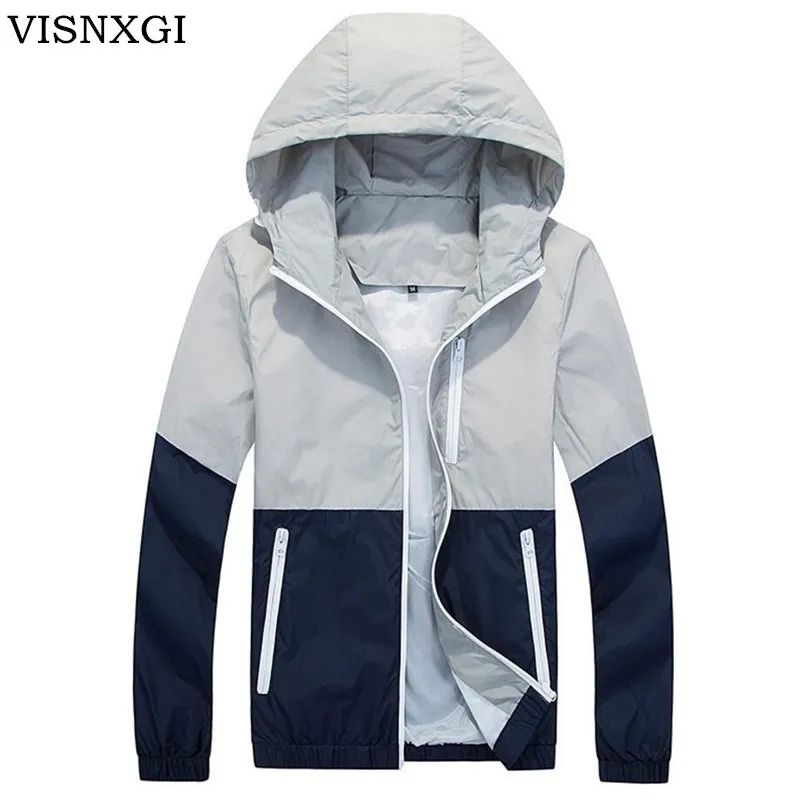 

VISNXGI Jacket Men Woman Keep Warm 2018 Spring Autumn Fashion Jacket Hooded Casual Jackets Male Coat Thin Coat Outwear Couple