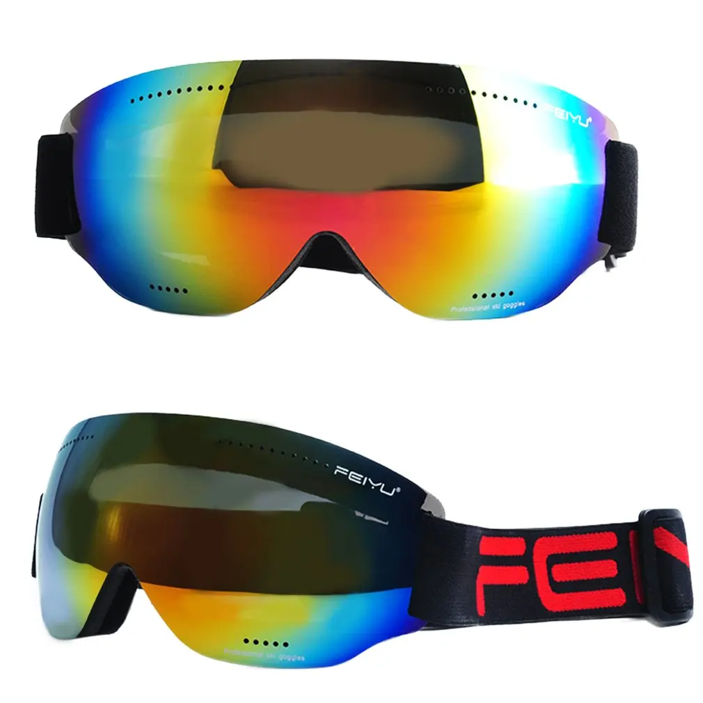 

068 Single Layers Windproof Sunglasses Ski Goggles Lens Glasses Outdoor Sports Eyewear Riding Skating Skiing Accessories
