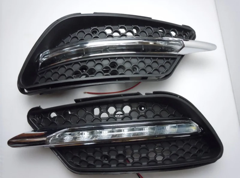 1 Pair For Mercedes benz W204 C260 C300 sport 2007 2008 2009 2010 2011 LED DRL Daytime Running