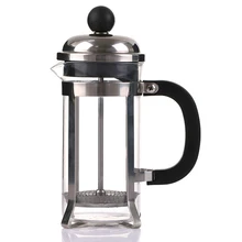 Eworld 350 мл Нержавеющая сталь Стекло французский фильтр для кофеварки заварник для кофе, чая плунжер пресса полые кофейник инструмент сундук чайник