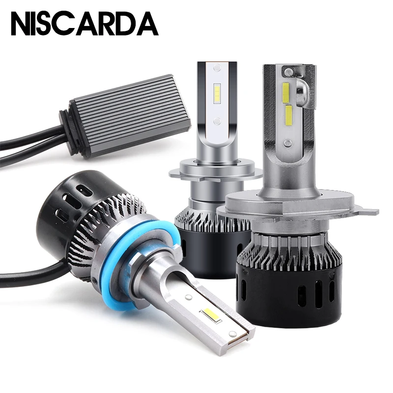 

Niscarda 2019 NEW 2X 6000K H4 LED H7 H11 H8 H1 H3 W1 12-24V Car Headlight Bulbs 60W 9800LM 9005 9006 Car Headlamp Auto LED Light