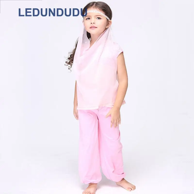 Kids Pink Lace Princess Cosplay Costumes Girls Ballet Dress Childres Dance Dress Fancy Party Suit   (14)