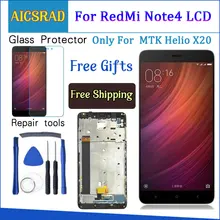 Pour Xiaomi Redmi Note 4 écran LCD et écran tactile avec cadre 5.5 pouces testé pour Xiaomi Redmi Note 4 + outils pour MTK Helio X20(China)