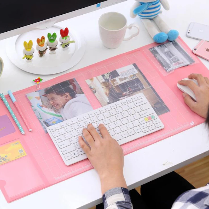 

705*320mm Multi Function Desk Mat Computer Mat PVC Waterproof Mat Mouse Mat For School Office Supplies Creative Gift