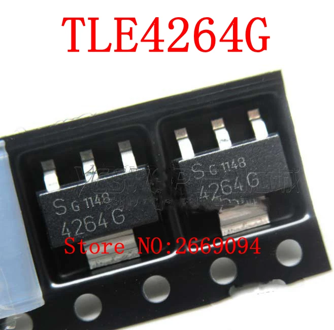 10 шт. TLE4264G SOT223 LDO низкий выпадающий регулятор чип транзистор 4264G | Электроника