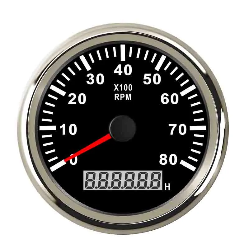 85 мм Мотор лодка автомобиль RPM Тахометр Датчик 0 ~ 8000 об/мин Метр ЖК дисплей