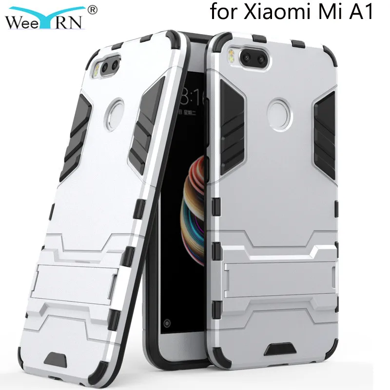 

Case360 Armor Protective Plastic+Silicone Cover for Xiaomi Mi A1 Stand Case Ultra Slim Anti-Shock Hybrid Cover Xiaomi Mi A1 5X