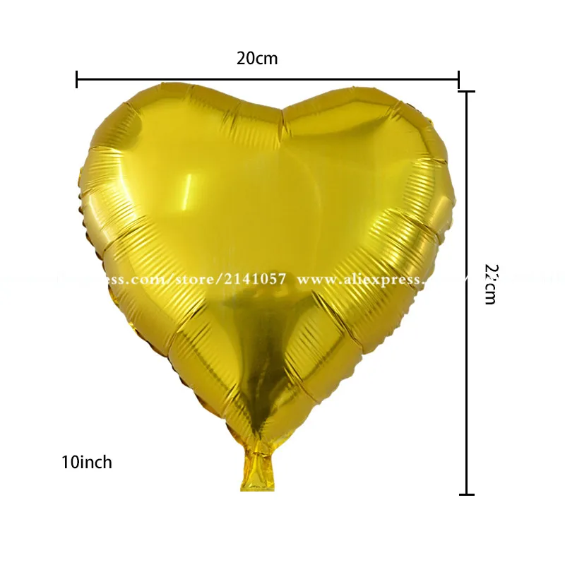 10 шт./лот дюймов гелиевый шар сердце свадьба звезда Алюминиевая фольга Воздушные шары надувной подарок День рождения baloon декоративный шар для вечеринки