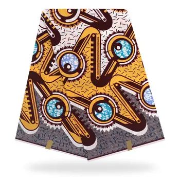 

African Ankara Java Fabrics Print For Craft Making Dresses Skirts/Cotton Fabric/Kitenge Pagnes YBGSW-92