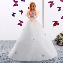 45CM Wedding Dress Doll Top Grade Toys Moveable Joint Body Princess Dolls Birthday Present For Girls