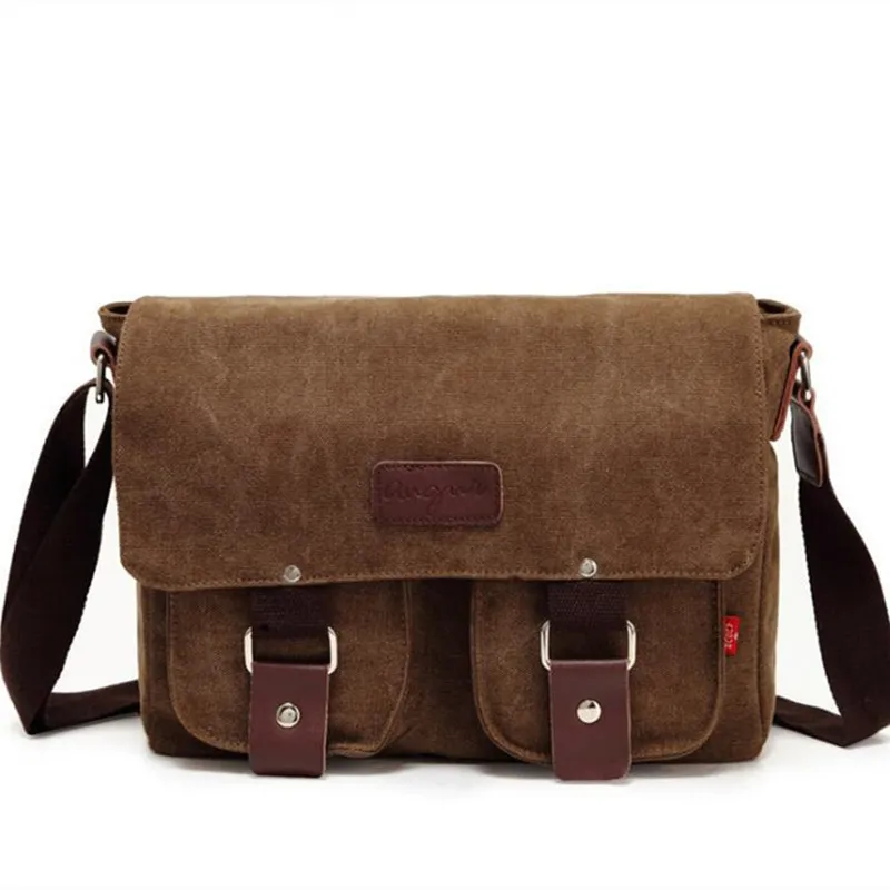 Thick Canvas Bag High Quality Men Messenger Bags Fashion Shoulder Bags