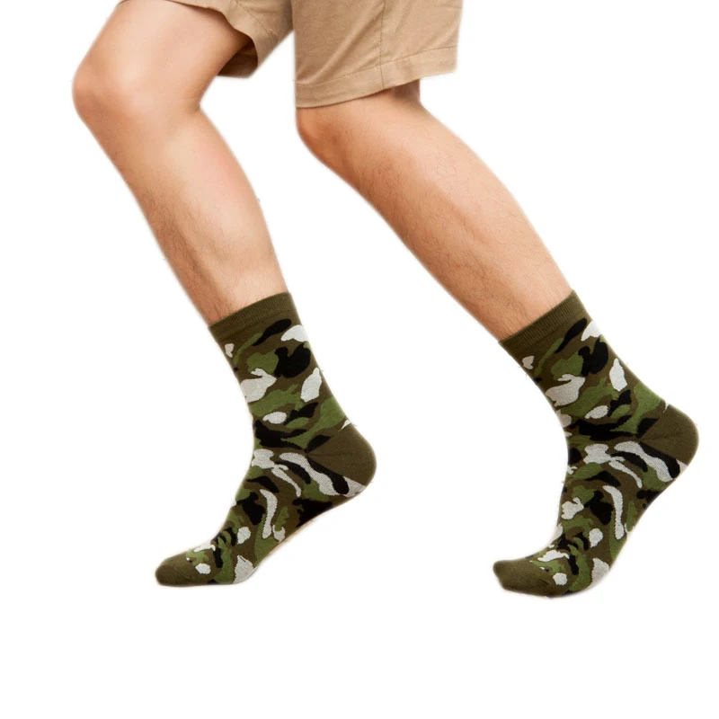 2 пары охота на Камо CS лодыжки носки мягкий хлопок кемпинг Crew лесные чулки Велоспорт Боулинг Кемпинг походный носок Военный Зеленый