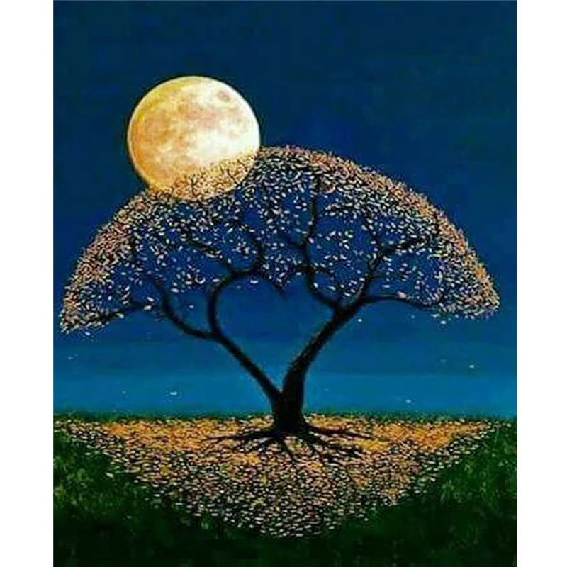 

Full Square 5 D Cartoon scenery Rich tree diamond mosaic diamond embroidery painting diamond painting cross stitch home decor