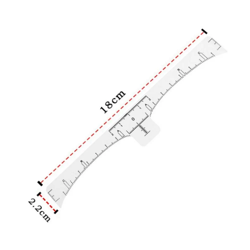 1 шт. многоразовая Полуперманентная Бритва для бровей микроблейдинг Метрическая линейка направляющий инструмент пинцет для бровей Трафарет для макияжа бровей