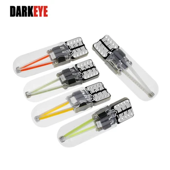 

T10 LED W5W COB Glass Lampshade 1Pair Car Signal Turn Light Led Filament Automobiles Reading Dome Bulb Lamp DRL Car Styling