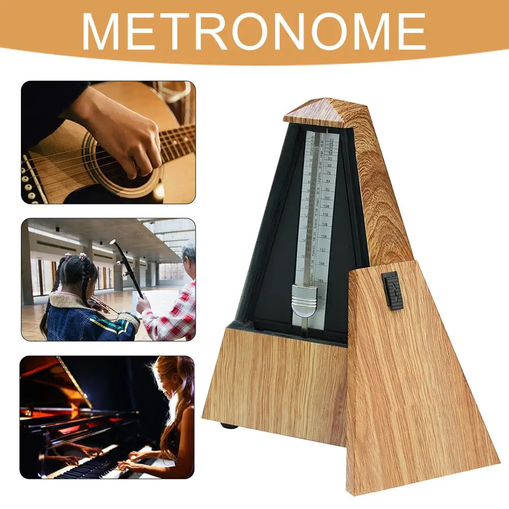

Portable Mini Guitar Metronome Mechanical Pendulum Wood color for Guitar Piano Violin Ukulele Musical Instrument