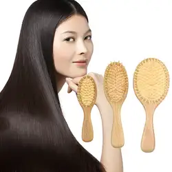 Массажные и расслабляющие деревянные массажные щетки для кожи головы Антистатические волосы прямые гребни деревянная щетка для волос
