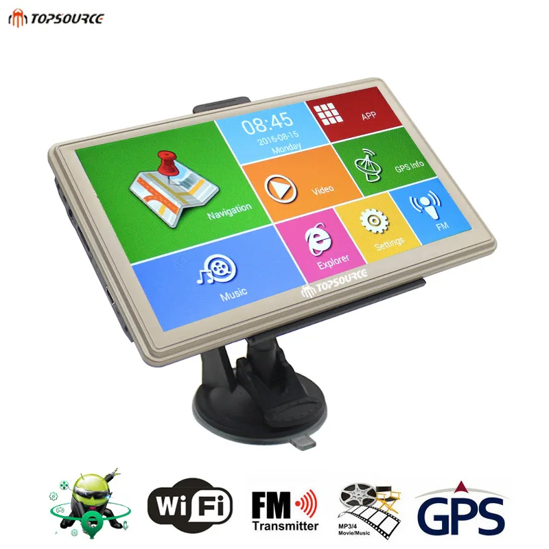 Topsource Car Truck Gps Navigation Android Gbmb Map Free Update Navitelusacanada Spaineurope Vehicle Gps Sat Nav Topsource Car Truck Gps Navigation Android Gbmb Map Free Update Navitelusacanada Spaineurope Vehicle Gps Sat Nav