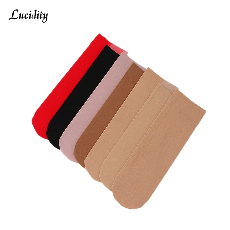 

5pairs/lot=10pieces Lace Mesh Fishnet Socks For Woman Mixed Fiber Transparent Stretch Elasticity Ankle Net Yarn Thin Women Socks