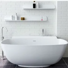 Акриловая MARCELLA твердый поверхностный камень ванна из искусственного камня 1580x820x600 мм WD021