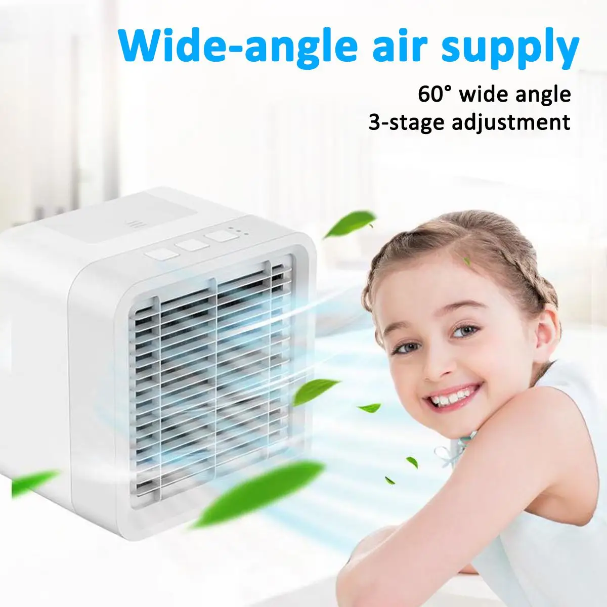 

375ML USB Portable Humidifying Air Cooler fan Air Conditioner Humidifier Purifier for Office Home 3-mode Quick/Easy to Cool
