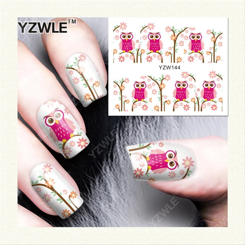 

YWK 1 Sheet DIY Designer Water Transfer Nails Art Sticker / Nail Water Decals / Nail Stickers Accessories (YZW-144)