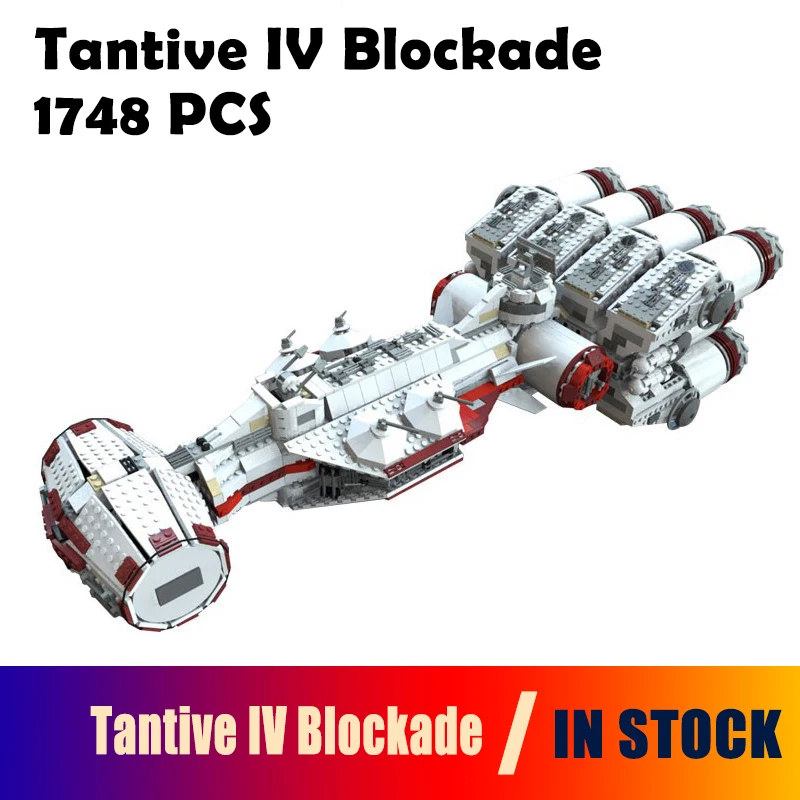 

Model Building Blocks 05046 Star 1748Pcs Series Wars Tantive IV Blockade Runner Compatible 10019 Bricks for Boy's toy