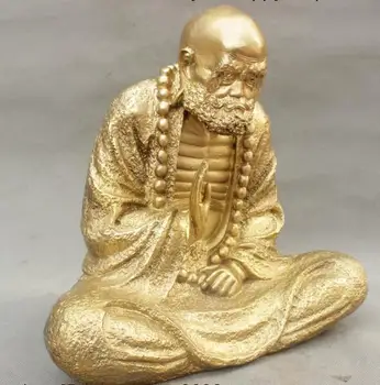 

Buddhism Temple Copper Brass Arhat Damo Bodhidharma Dharma Buddha Statue
