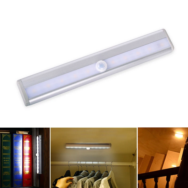  LED Cabinet Light 6leds 10leds LED Night Light Wireless LED Lamp With IR Motion Sensor Detector For - 32852560195