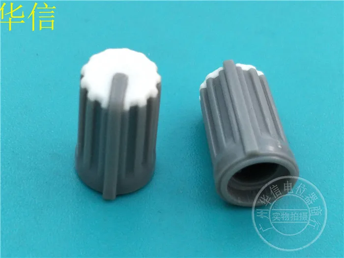 

Original new 100% HJ-99 mixer potentiometer knob cap 270 degree grey half round hole