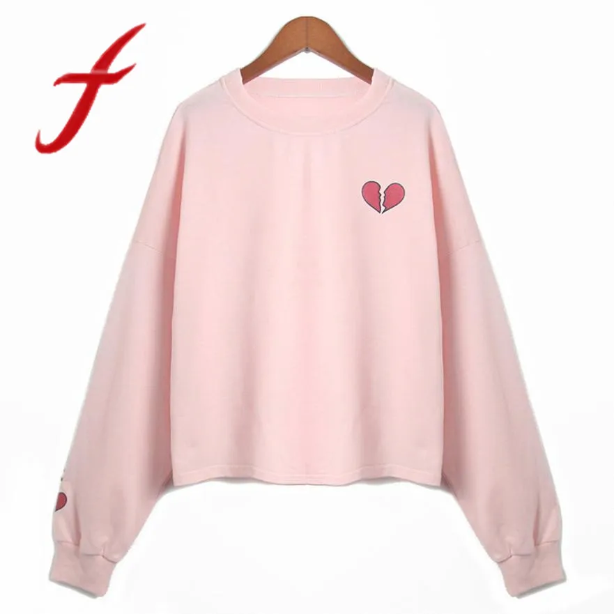 Feitong Harajuku Womens Long Sleeve Sweatshirt Kawaii