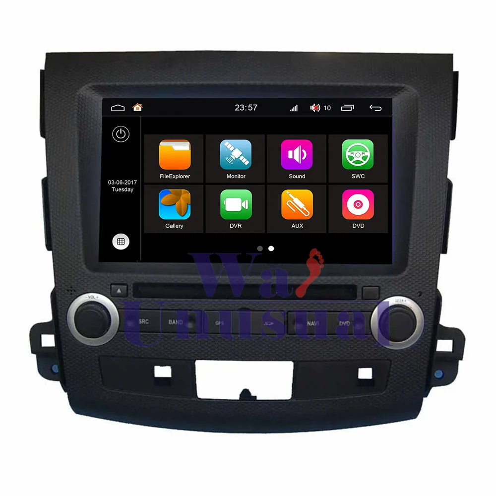 Flash Deal WANUSUAL 8" WINCA S190 Android 7.1 Quad Core 2G+16G Car Multimedia Player for Mitsubishi Outlander 2005- with BT WIFI 1024*600 1