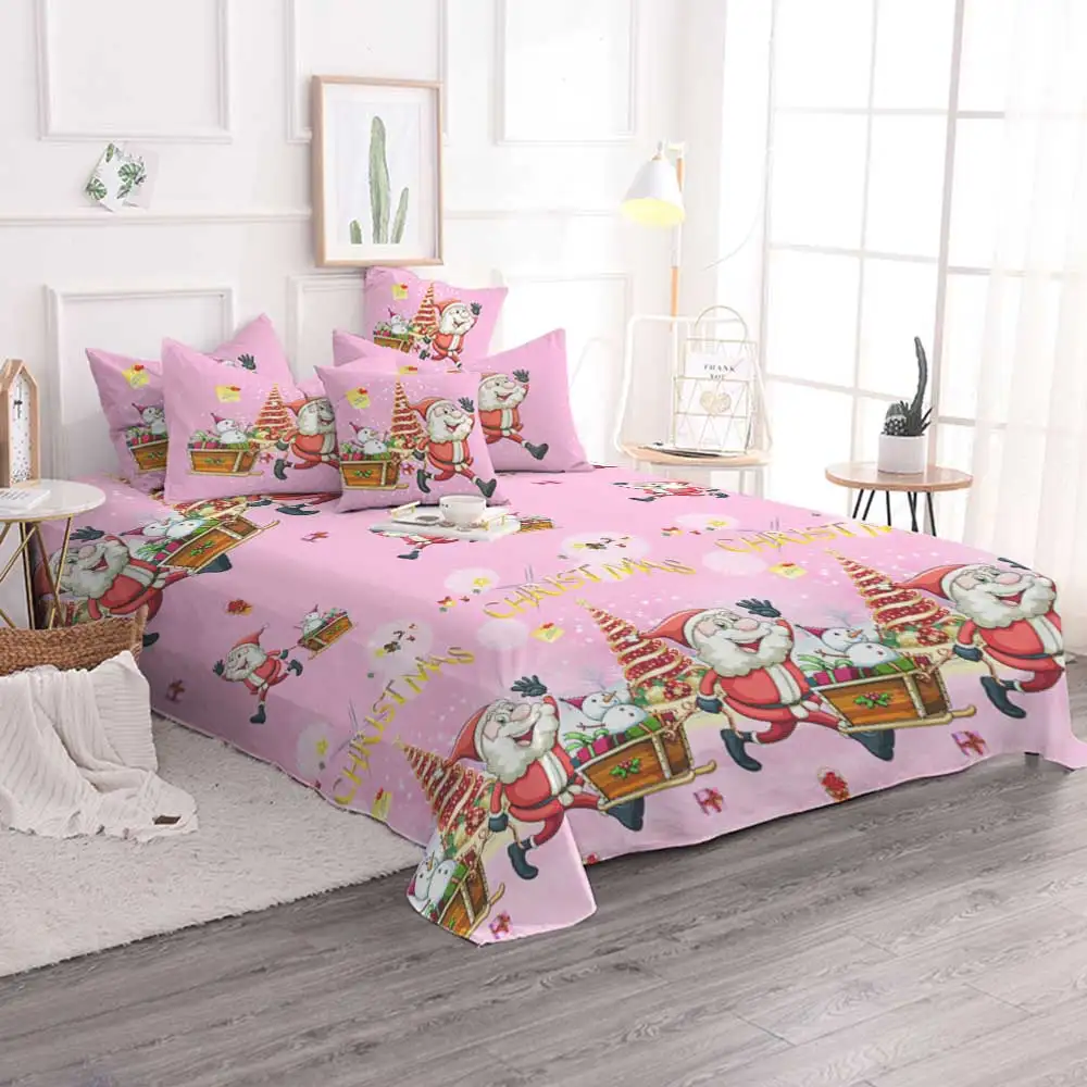 Buy Cartoon Bedding Set Queen Size Merry Christmas