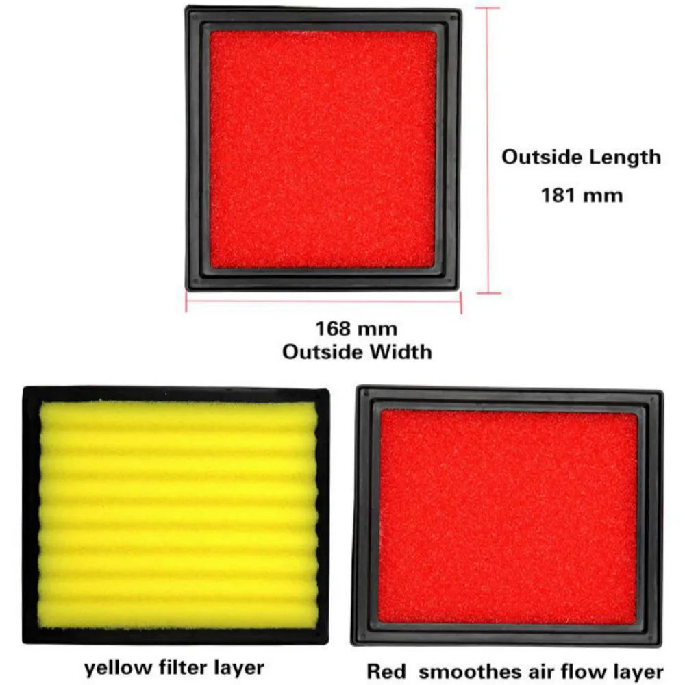 Filtro de aire del coche de alto flujo filtro de aire del automóvil Super híbrido filtros de aire para HONDA CRV CR-V 2.4L 2007-2011 (encuentro KN 33-2377)