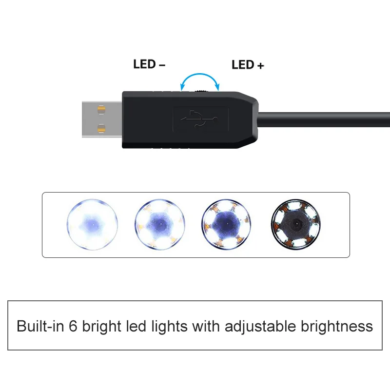 USB эндоскоп камера 7 мм объектив Мини камера водонепроницаемый IP67 осмотр бороскоп камера 2 м/5 м/7 м/10 м/15 м/20 м/25 м змея камера